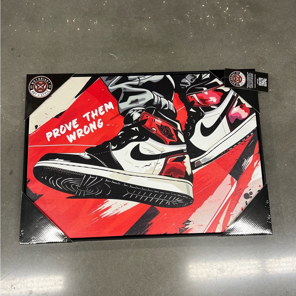 Nike Red and Black Sneaker Canvas